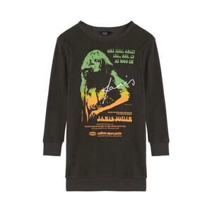 Truce Kids' Janis Joplin Long Sleeve Waffle Knit Graphic Dress Size 16(XL) NWOT